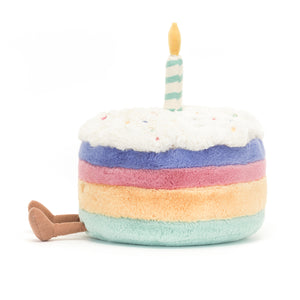 Jellycat Amuseables Rainbow Birthday Cake