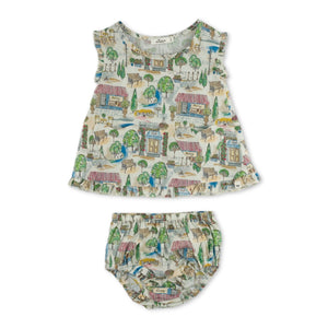 Oh Baby! Bloomtown Gracie Split Tank & Bloomer Set ~ Multi