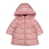Mayoral Baby Girl Long Hooded Puffer Coat ~ Orchid