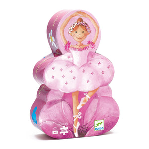 Djeco Flower Ballerina Silhouette Puzzle