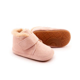 Old Soles Shloofy Fur Lined Boot ~ Powder Pink Suede