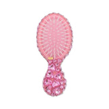 Bari Lynn Pink Heart Jeweled Hair Brush