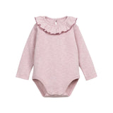 Play Up Baby Ruffle Collar Onesie & Corduroy Dress Set ~ Natural/Rose