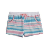 Appaman Girls Nova Zip Hoodie & Majorca Shorts Set 7-12 ~ Wave Stripe