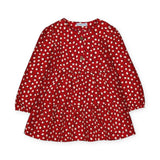 Mayoral Baby Girl Dot Dress ~ Red/White