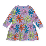 Stella McCartney Girls Lazy Daisy Fleece Dress ~ Purple