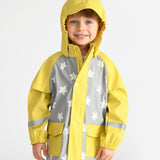 7am Rainwear Rain Jacket ~ Stars Yellow