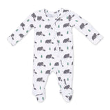 Angel Dear 2 Way Zipper Footie ~ Black Bears