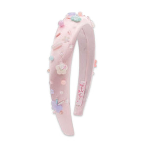 Bari Lynn Padded Shimmer Charm Headband