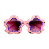 Bari Lynn Flower Shaped Sunglasses w/ Crystals