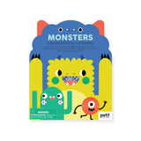 Petit Collage Coloring Book with Stickers ~ Monsters