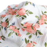 Little Unicorn Cotton Muslin Swaddle ~ Watercolor Roses