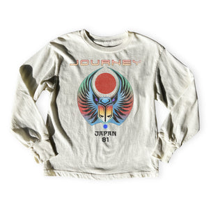 Rowdy Sprout Journey Japan l/s Tee ~ Vintage White