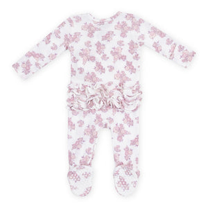 Angel Dear 2 Way Zipper Thermal Ruffle Footie ~ Countryside Coreopsis