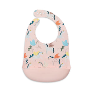 Loulou Lollipop Silicone Bib ~ Unicorn Ballet