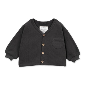 Play Up Baby Jersey Knit Cardigan ~ Charcoal