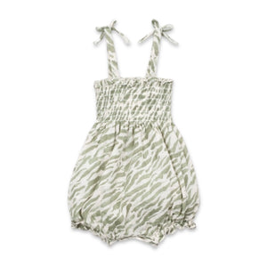 Play Up Baby Zebra Print Woven Bubble ~ Sage