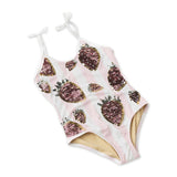 Shade Critters Summer Strawberry Swimsuit w/ Sequins ~ Pink