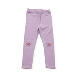 Petite Hailey Nyla Sequin Bow Sweatshirt & Star Patch Leggings Set ~ Purple