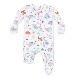 Angel Dear 2 Way Zipper Footie ~ Sailor Sea Creatures