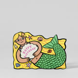 Wrap Mermaid w/ Mini Card Birthday Card