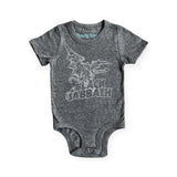 Rowdy Sprout Black Sabbath s/s Onesie ~ Tri Grey