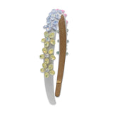 Bari Lynn Jewel Flower Thin Headband