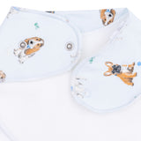 Angel Dear Bandana Bib ~ Bestie Dogs Blue