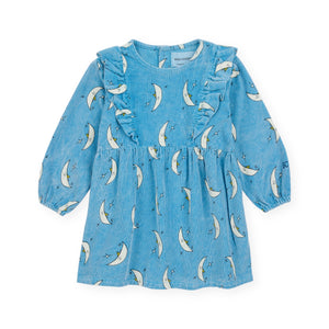Bobo Choses Baby Beneath The Moon Corduroy Dress ~ Light Blue