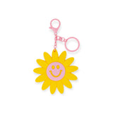 Tiny Treats Handbag Charm Key Chain ~ Happy Face Flower
