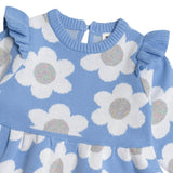 Huxbaby Daisy Knit Dress ~ Seaside