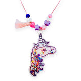 Sadie's Moon Shaker Charm Necklace ~ Unicorn