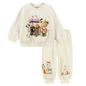 Molo Baby Disc Sweatshirt & Simeon Sweatpants Set ~ Flower Market
