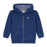 Petit Bateau Boys Terry Zip Hoodie & Shorts Set ~ Blue