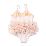 Shade Critters Baby Blush Bow Stripe Tutu Swimsuit ~ Pink