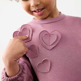 Mayoral Girls 3D Fleece Dress ~ Violet