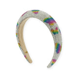 Bari Lynn Fully Crystalized Padded Headband ~ Rainbow Butterflies