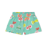 Mayoral Baby Girl 3D Butterfly Top & Printed Shorts Set ~ White/Turquoise