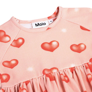 Molo Baby Charmaine Dress ~ Airbrush Hearts