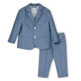 Mayoral Baby Boy Linen Blazer & Dress Pants Set ~ Blue