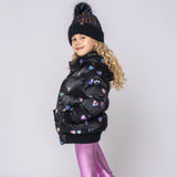 Appaman Girls Puffy Coat ~ Rainbow Hearts