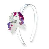 Lilies & Roses Pink & Purple Glitter Unicorn Headband