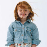 Mayoral Girls Denim Jacket ~ Light Wash
