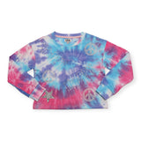 MIA New York Tie Dye Sweatshirt & Shorts Set ~ Blue