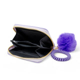 Tiny Treats 3D Bow Pom Pom Zip Wallet