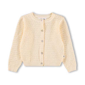 Molo Baby Goldie Knit Cardigan ~ Pearled Ivory