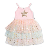 Petite Hailey Nora 3-Layer Tutu Dress ~ Peach