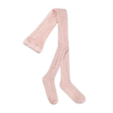 Molo Glitter Ribbed Tights ~ Petal Blush