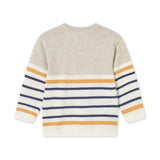 Mayoral Baby Boy Knit Sweater w/ Stripes ~ Oat