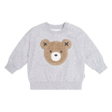Huxbaby Furry Huxbear Sweatshirt & Sweatpants Set ~ Grey Marle